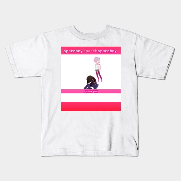 NGE! 3.0 Spaceboy I miss you Kids T-Shirt by Angsty-angst